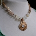 Magical Moonstone, Faceted Moonstone set Bronze Ammonite focal